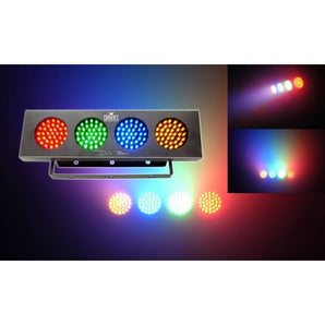 (2) Chauvet DJ Bank RGBA LED Light +FREE Rockville R720L LED Fog/Smoke Machine