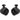 (2) Rockville RWB70B 6.5" 250 Watt 360° Swivel Tower Speakers for Kawasaki TERYX