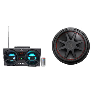 Kicker 43CVR154 COMPVR 15" 1000w DVC 4-Ohm Car Audio Subwoofer + Free Speaker !