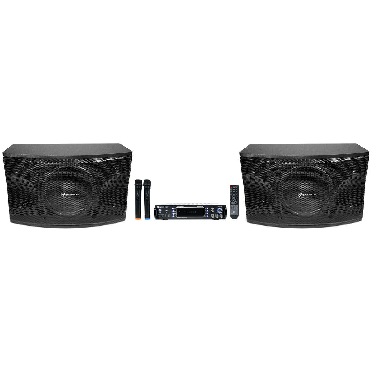 RPA70WBT Karaoke Amplifier + KPS12 12" Speakers 2-Pack Bundle