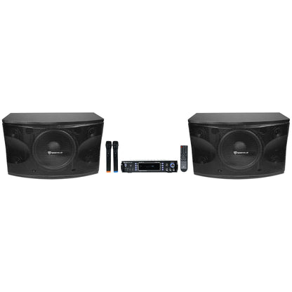 RPA70WBT Karaoke Amplifier + KPS12 12" Speakers 2-Pack Bundle
