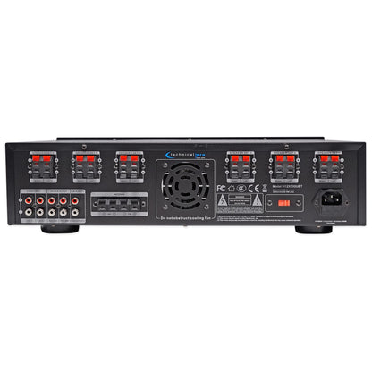6000W 6-Zone Home Theater Bluetooth Receiver + (12) 6.5" Speakers + EQ