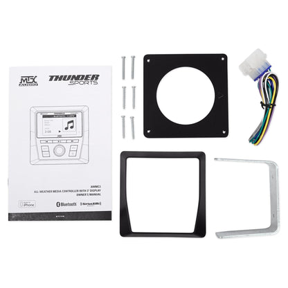 MTX AWMC3 Marine Receiver w/ Bluetooth AM/FM/WB/SiriusXM 4 Boat/RZR/ATV/UTV/Cart