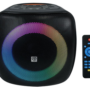 Rockville ROCKBOX PRO 6.5" 150 Watt Portable LED Bluetooth Party Speaker+Stand
