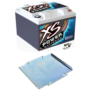 XS Power D925 2000 Amp AGM Power Cell Car Audio Battery + 527 Mounting Kit