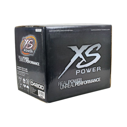XS Power D4800 3000 Amp 12V Group 48 Car Audio Sealed Battery+Power/Ground Wires