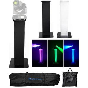 (1) Totem Light Stand+Black+White Scrims For Chauvet Intimidator Spot 255 IRC