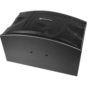 (2) Rockville KPS10 10" 1200w Karaoke/Pro Speakers+Bluetooth Amp+Stands+(2) Mics + Rockville R14GSBR100 Red/Blk 14 Gauge 100' Ft. Mini Spool Car Audio Speaker Wire