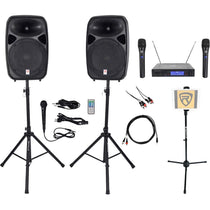 RPG152K Karaoke Bundle with Wireless Microphones and Tablet Stand