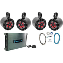 RKL80MB Black 2-Pack + DBM45 Marine Amplifier Bundle