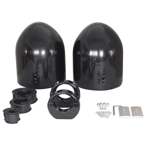 Pair KICKER 48KMXL84 8" 500w Marine Black Wakeboard Tower Speakers w/LED KMXL8