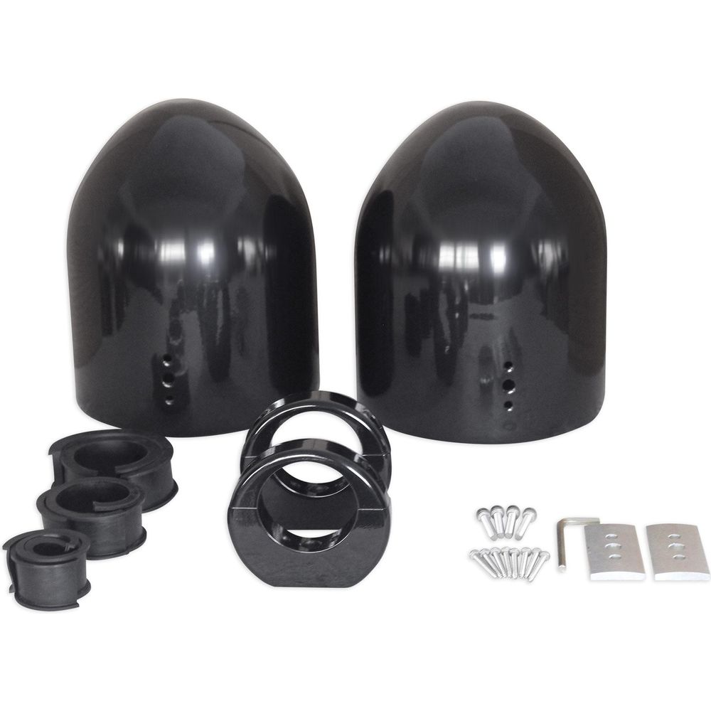 MAC80B Black 7.7" Tower Speaker Pods 2-Pack + MAC360B Swivel Clamps Bundle