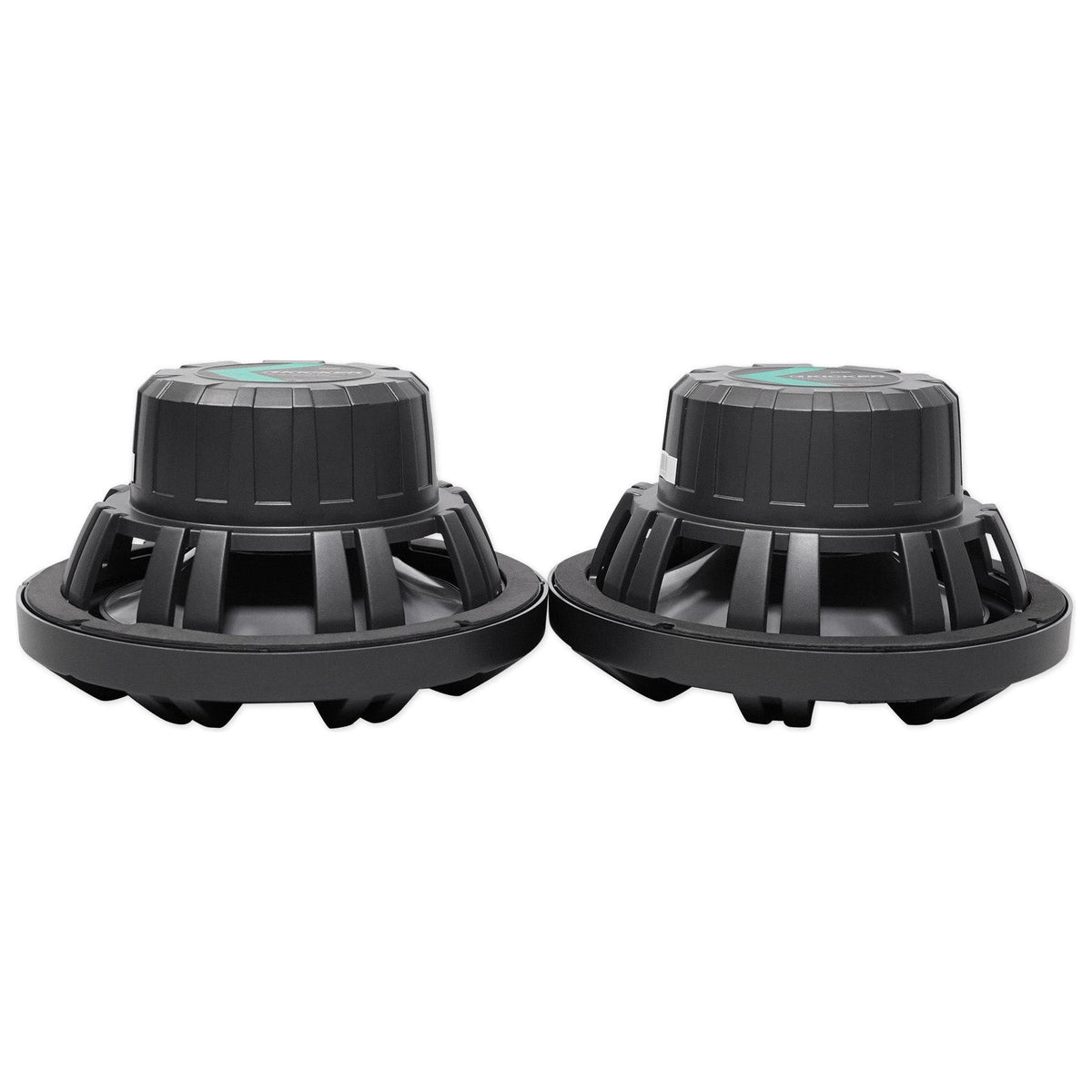 KM8 8" 600W LED Tower Speakers for Polaris RZR, Polished Silver