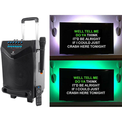 ROCKnGo 8 Portable Karaoke Speaker + Wireless Microphone Bundle