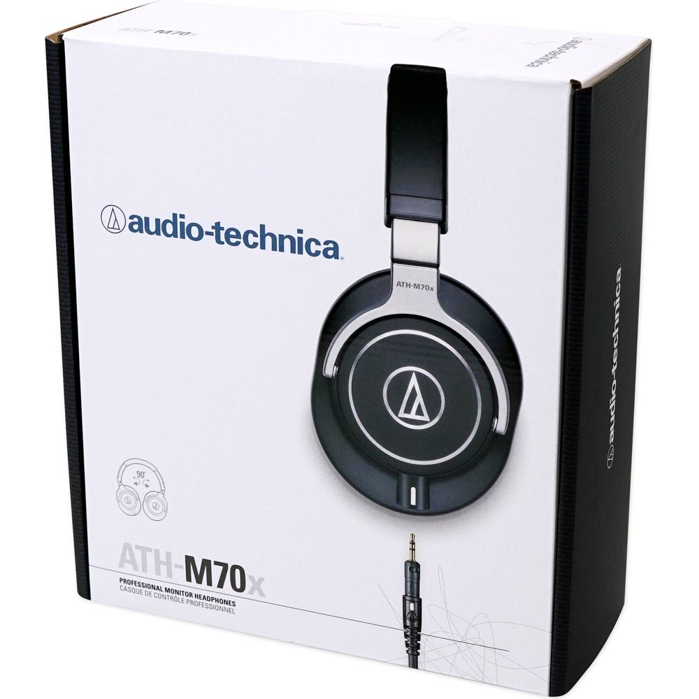 Audio Technica ATH-M70x Closed-Back Professional Monitor Headphones ATHM70x
