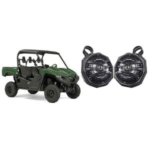 Pair +6-Seater 6.5" Kenwood Roll Cage Roll Bar Tower Speakers for Yamaha Viking