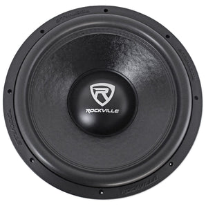 Rockville W15K6D2 V2 15" 4000w Peak Car Audio Subwoofer Dual 2-Ohm Sub 1000w RMS CEA Rated