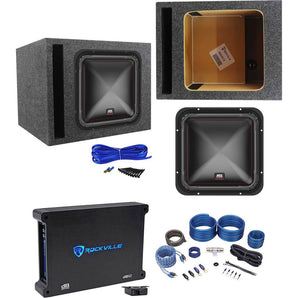 MTX S6512-44 12" 500w RMS Car Subwoofer+Vented Sub Box+Mono Amplifier+Amp Kit