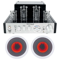 BluTube Amplifier/Home Theater Receiver + (2) 6.5" LED Ceiling Speakers