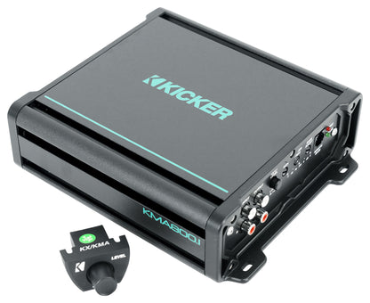 KICKER 48KMA8001 800 Watt 1-Ohm Marine/Boat Mono Sub Amplifier+Amp Kit KMA800.1