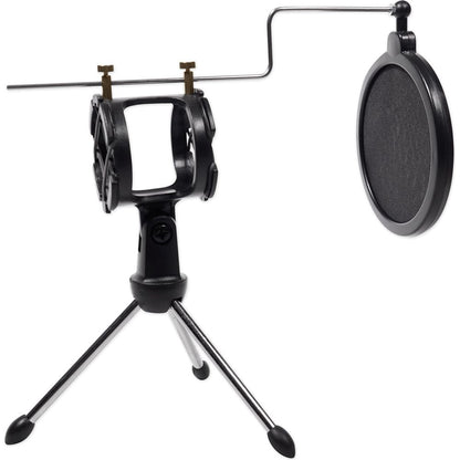 1-Person Gaming Twitch Live Stream Recording Kit Mic+Stand+Headphones