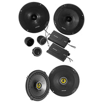 6.5" Component Speaker Set Plus 6.5" Coaxial Speaker Pair