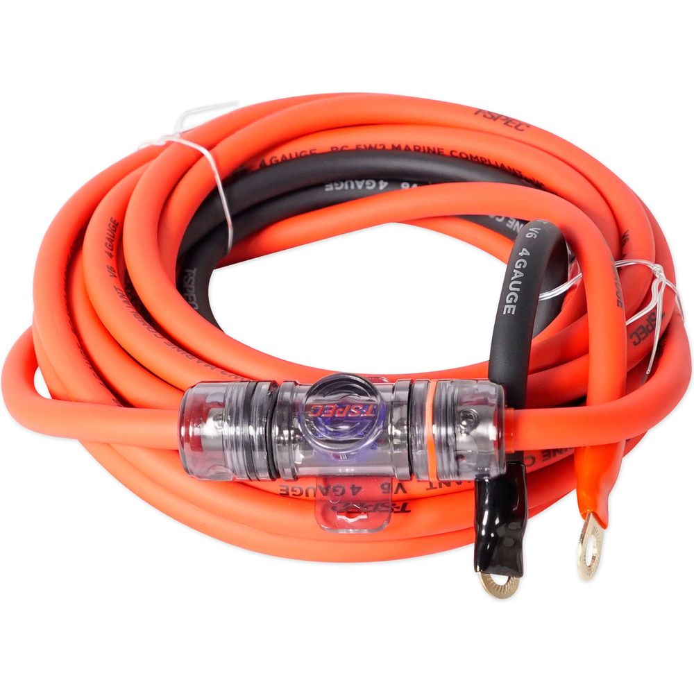 Metra V6-RAK4 4 Gauge Car/Marine Amplifier Wiring Installation Wire Kit w/RCA's