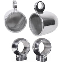 MAC90S 8" Silver Speaker Pods + MacSwivelS 360° Clamp Bundle