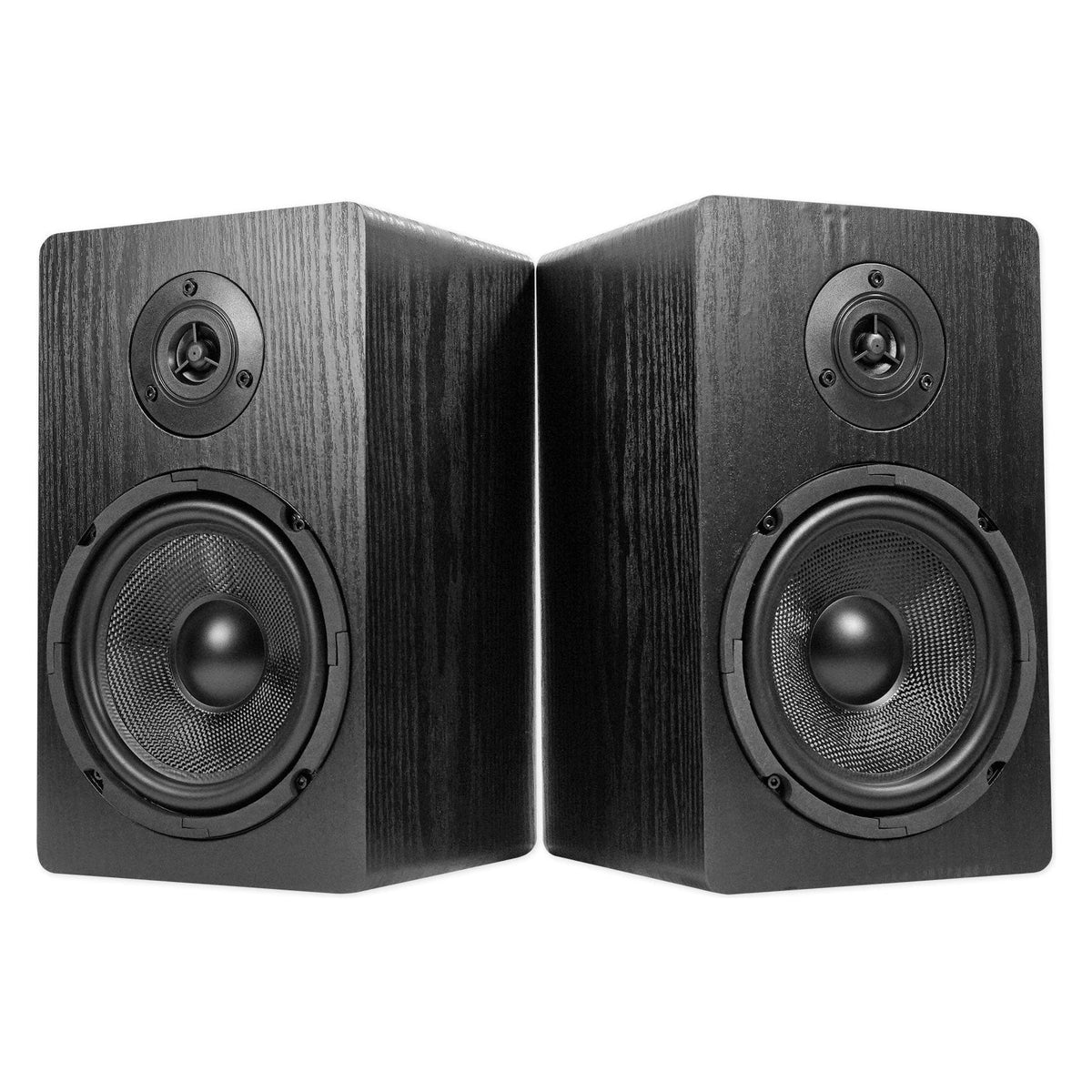 Rockville SINGMIX 5 Bluetooth Home Receiver Amp+(4) 6.5" Bookshelf Speakers
