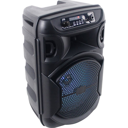 (2) BOOM8 Wireless TWS Portable 8" LED Party Speakers w/Bluetooth