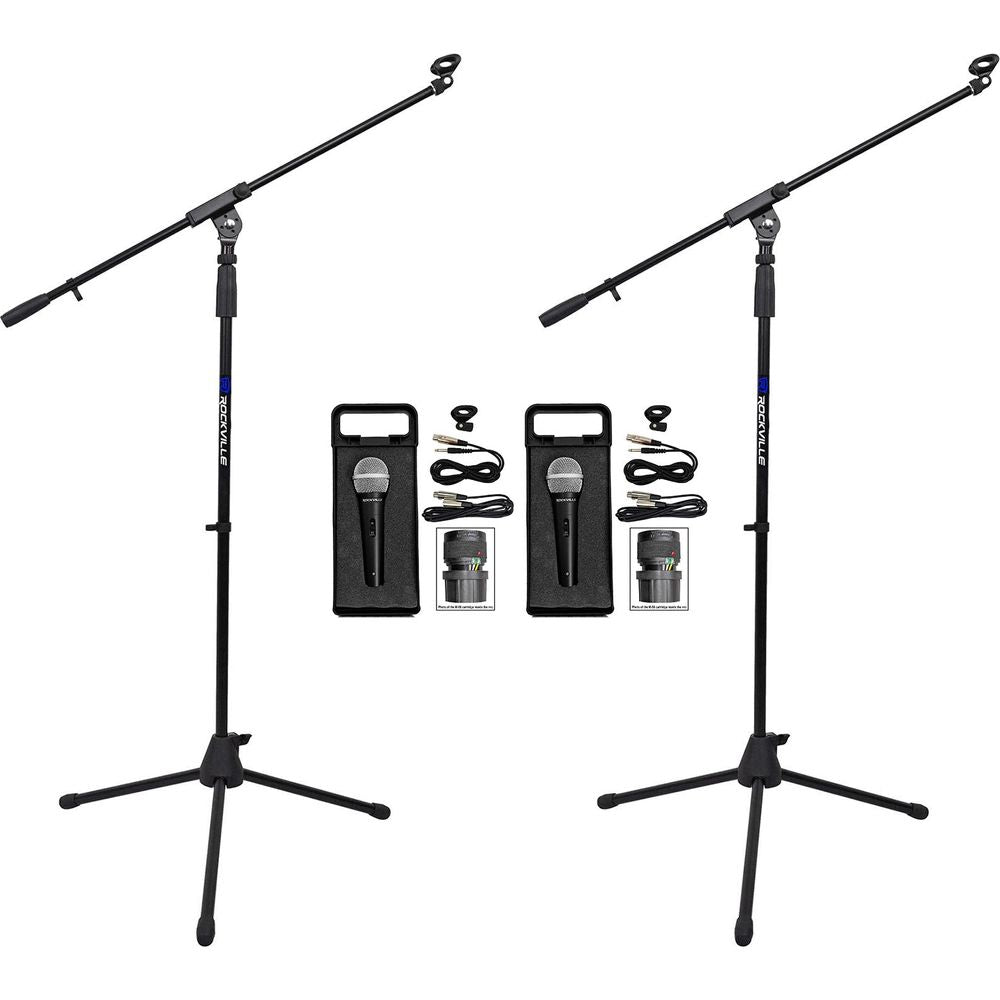 RMC‑XLR 2-Pack + RVMIC1 v2 Stands Bundle