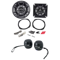 Pair Kicker 40PS42 4" Motorcycle Speakers Fits Honda Goldwing PS4+Free Speakers