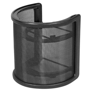 Rockville RockPop Curve Recording Mic Pop Filter Curved Mesh Windscreen in Black