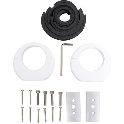 MAC65W White 6.5" Tower Speaker Pods 2-Pack + MAC360W Swivel Clamps Bundle