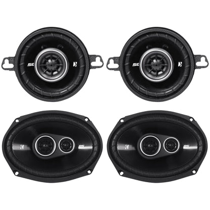 DSC6930 6x9" & DSC350 3.5" Car Speaker Bundle (2 Pairs)