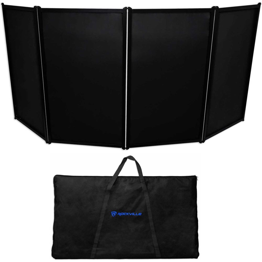 2) Rockville RTP-GO Black Portable Collapsible DJ Totem Light  Stands+Bags+Scrims 