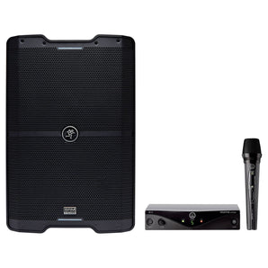 Mackie SRM210 V-Class 10” 2000w Bluetooth Active PA DJ Speaker+AKG Wireless Mic