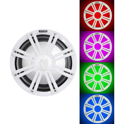 45KMF102 10" Free Air Marine Subwoofer with White LED Grille