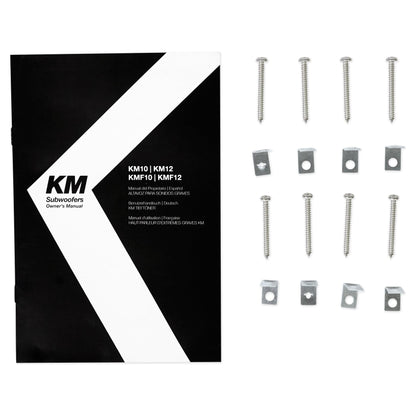 45KMF104 Subwoofer, 45KMG10C Grille, and RXM-T1 Amplifier
