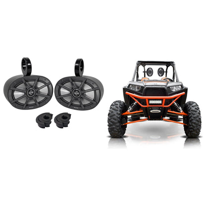 40PS692 6x9-Inch 180W Rollbar Speakers for Polaris/JEEP/ATV/UTV/RZR/Cart