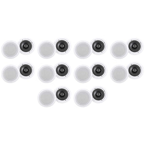 (20) Rockville HC655-16 6.5" 500 Watt In-Ceiling Home Theater Speakers 16 Ohm