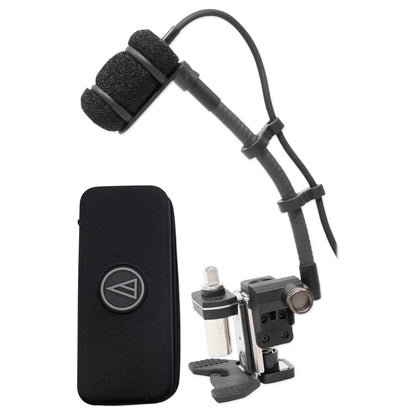 Audio Technica ATM350D Condenser Instrument Microphone w/5" Gooseneck+Drum Mount