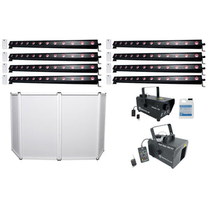 6 American DJ ADJ UB 12H 41.75" RGBAW+UV LED DMX Wash Light Bars+Facade+Fog+Haze