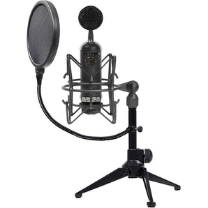 Blue Blackout Spark SL Condenser Studio Microphone+Shockmount+Tripod+Pop Filter