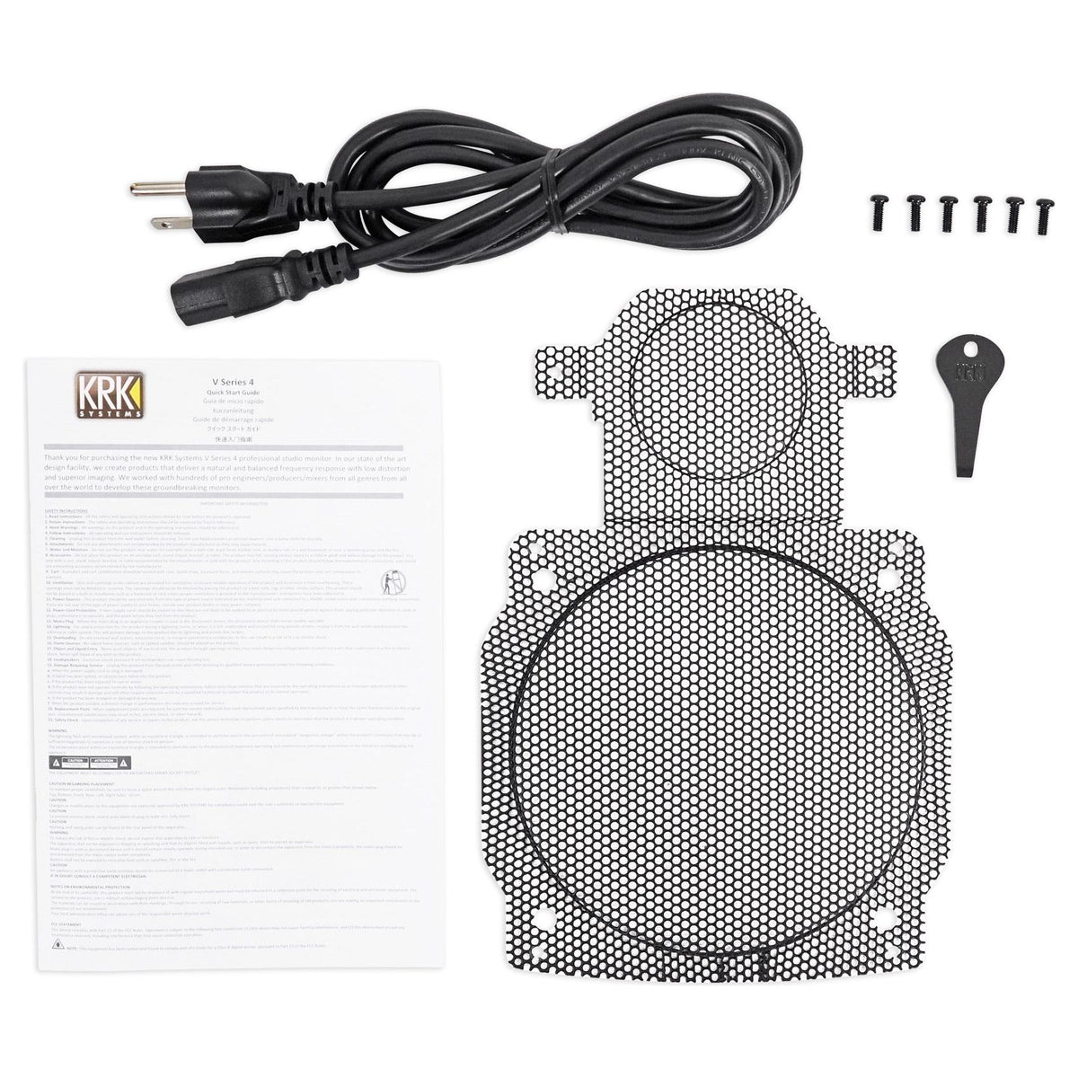(2) V6S4-NA 6" Powered Studio Monitors + Stands + Pads + Headphones + Mic + Shield