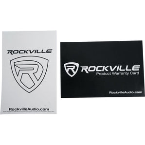 Rockville (2) 12" Powered Speakers+Stands w/Bluetooth For Backyard Movie Theater