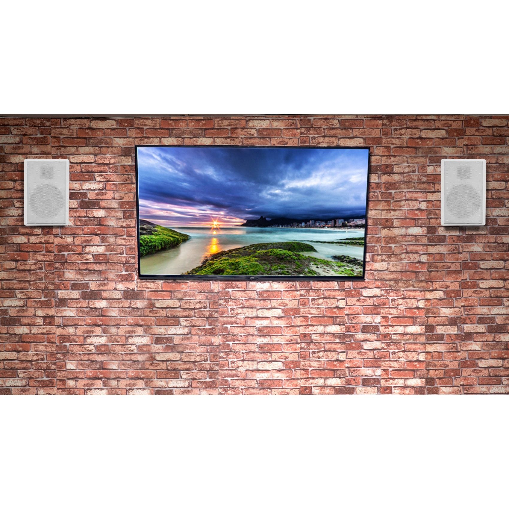 Technical Pro RX113 1500w Home Theater Amplifier Receiver+5.25" White ...