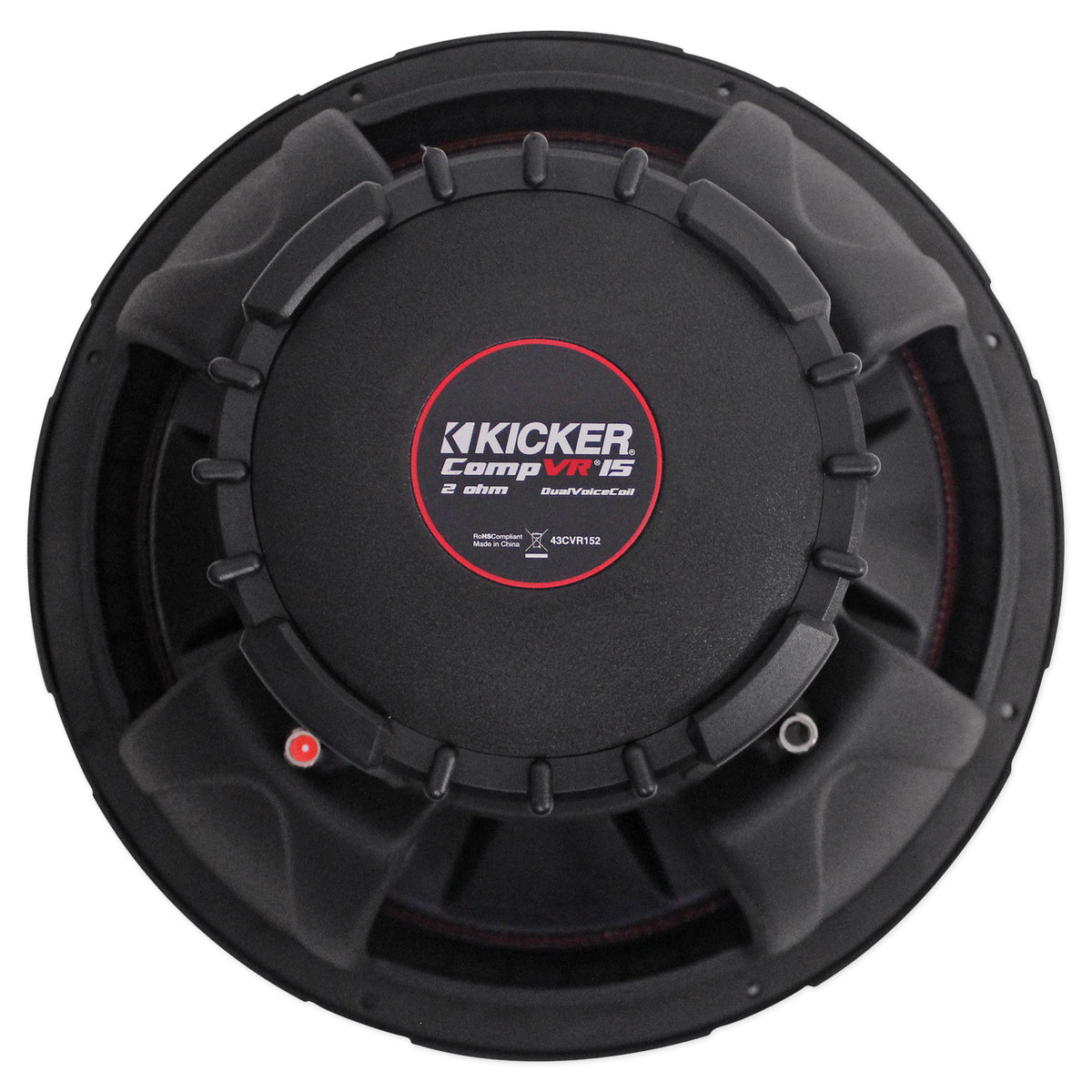 43CVR152 CompVR 15" DVC 2-Ohm Subwoofer with NPB3 Bluetooth Boombox Speaker