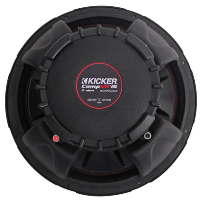 43CVR152 CompVR 15" DVC 2-Ohm Subwoofer, KEY500.1 Smart Amp & RWK41 Wire Kit