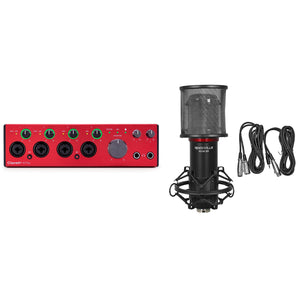 Focusrite Clarett+ 4Pre USB-C Audio Recording Interface JFET/ADAT+Microphone